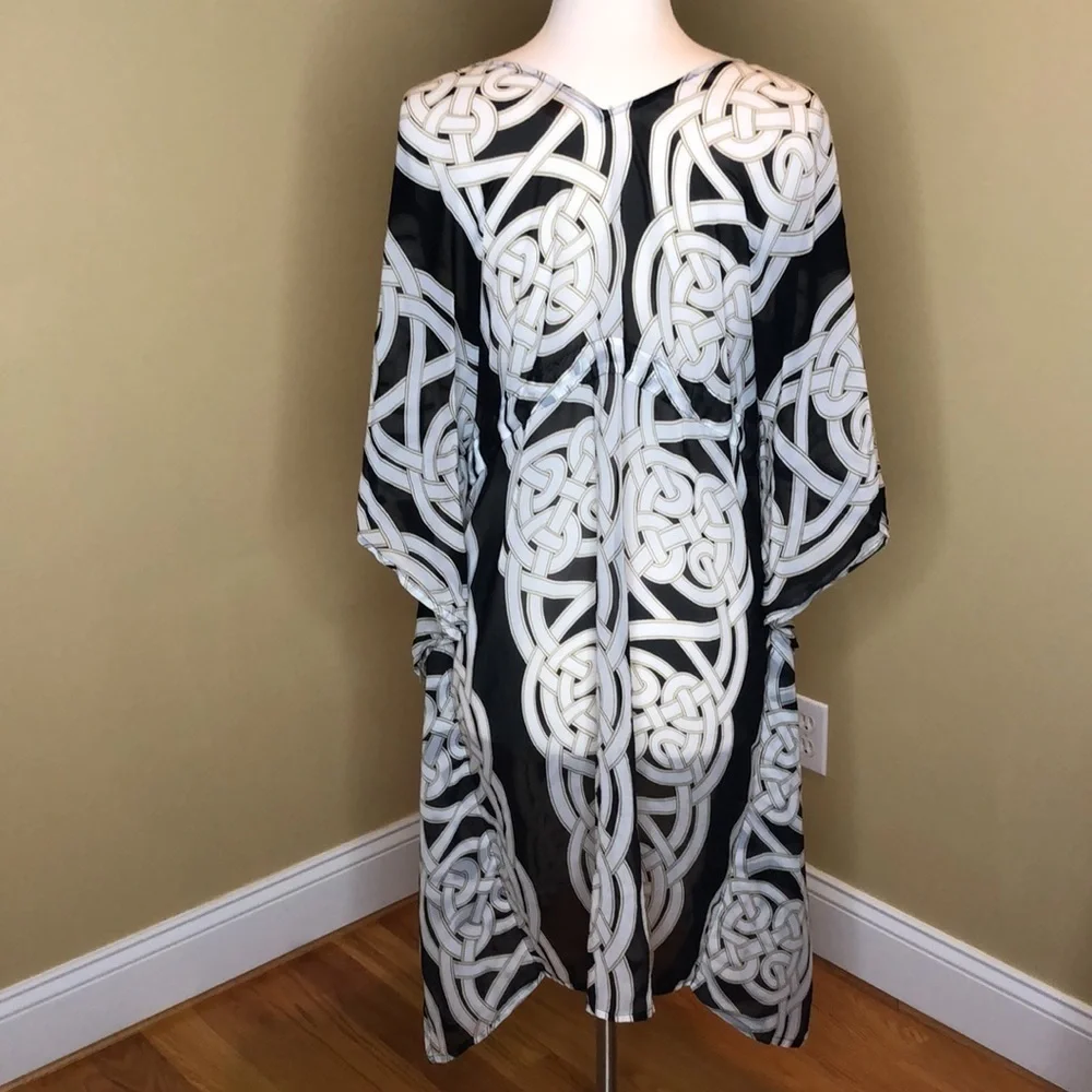 ECHO Printed Caftan Coverup One Size